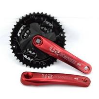 27-Speed Mountain Bike Crankset: 170mm Aluminum Crank, 44-32-22T Chainring, 9-Speed Sprocket, Off-Road Special 22-32-44T black
