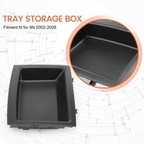 #466S 6Q0858719A Car Centre Console Tray Storage Box Compartment Shelf for- Polo 9N 2002-2008 (black) black