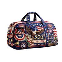 Patriotic Quilted Duffel Bag Large Capacity Waterproof Handbag S A