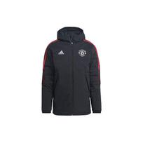 Adidas Manchester United pūkinės striukės vyriškos juodos su gobtuvu vidutinio dydžio kitos GR3811 S black
