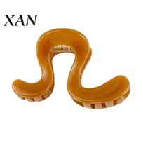 Long Hair Claw Clip Strong Grip Claw, Geometric Wave Shape with Anti-Slip Teeth, Retro Solid Color Shark Back Head Accessory for Thick High Toughness ruda
