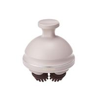 FESTINO EMS Head Spa Premier Electric Scalp Brush Head Massager Waterproof IPX7 2 Brush Types Lightweight USB Rechargeable SMHB-044 (Sand Beige)