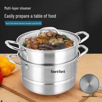 Balde 28CM Double Layer 304 Stainless Steel Steamer