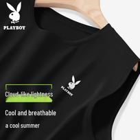 PLAYBOY Men's Loose-Fit Ice Silk Quick-Dry Breathable Sleeveless Vest 3XL beige