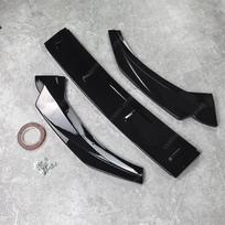 Maxton Style Gloss Black ABS Front Bumper Lip Spoiler Splitter Diffuser Retrofit For Seat Leon MK4 FR TSI TDI 2020-2025 Tuning Gloss Black
