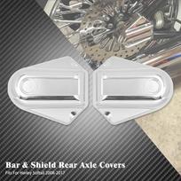 Motorcycle Bar Shield Caps Rear Axle Covers Wheel Swingarm Bolts For Harley Softail Slim FLSTN FLSTC Heritage CVO Deluxe 08-2017 Chrome Axle Cover