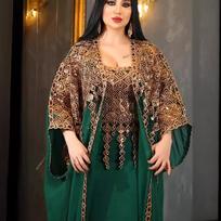 Womens 2 Piece Abaya Dress Party Ramadan Matching Set Open Front Long Cardigan Kaftan Long Dress Solid Plain Islamic Muslim Prayer Outfit Jalabiya S žalia