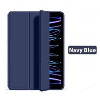 Case for Samsung Galaxy Tab A8 SM-X200 10.5 A7 S6 Lite A9 Plus A11 Plus TPU Leather Stand Tablets Cover Auto Wake Up Smart Funda Tab S6 lite 10.4inch tamsiai mėlyna spalva