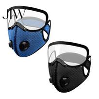Professional Construction Respirator 2 Pcs Dust Masque, Breathable Reusable Carbon Filter Face Anti-fog Goggles with Masque Cushion for Woodworking C