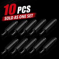 10Pcs Plastic Inline Filter Diffuser Air Pump Filtration  for Fish Tank Air Pump Filtration 10Pcs Black