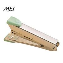 Handheld Paper Fastener Portable Stapler, Metal Ergonomic Binding Tool, Compact Durable Stapler Lightweight for Office And School Documents žalia