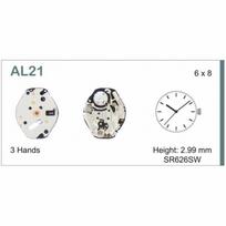 Mechanizm seiko y121e2 (al21e2) h4 6 3/4  x 8``` sc quartz (377 | sr626sw)