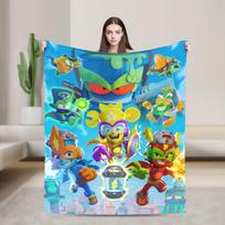 Superthings Kazoom Globėjai Flanelinis pledas Žieminis Super šiltas Mėtomasis pledas Vaikams Suaugusiems Namų dekoras Patalynės užvalkalas Lovos užvalkalas 75cmx90cm