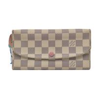 [Pre-Owned] Louis Vuitton Emilie Wallet 'White Damier Azur Canvas/Rose Ballerine Pink' - Good #12BEWAF ONE SIZE