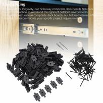 100pcs With Metal Screws Deck Fastener Clips Easy Installation Composite Decking Clips  Patio