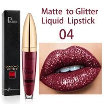 Matte Glitter Liquid Lipsticks Diamond Shiny Lip Gloss Waterproof Long Lasting Pearl Lipgloss Women Lip Tint Makeup Maquillaje 04