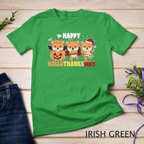 Shiba Inu Christmas Halloween Happy Hallothanksmas Tee Unisex T-shirt 5 S