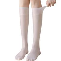 Women Ultra-Thin Nylon Stockings Summer Long Socks For Girls Transparent Elasticity Ladies Knee Socks One Size