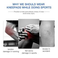 1PCS Kneepads Knee Support Protector with Silicone Design and Flexible Elastic Fitness Soft Breathable for Outdoor mėlyna