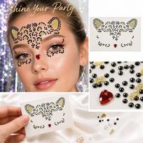 Glitter Face Stickers for Festival Party Stage Makeup Decals One Size