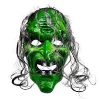 Creativity Scary Witch Mask Realistic Full Face Mask Halloween Witch Mask  Halloween Party žalia
