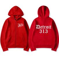 Band Reperis Eminem Zip Sweater Vyriškas moteriškas sportinis džemperis S raudona