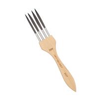 4/6 Teeth Artist Brushes Paint Brushes Acrylic Paint Brush Multi-Tooth Painting Brushes for Watercolor Acrylic Painting 6 beige