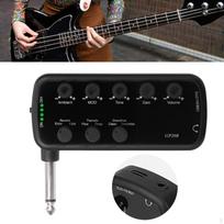 Mini nešiojamas bosinės gitaros ausinių stiprintuvas Plug and Play Mažas tylus lengvas Įmontuoti 3 efektai gyvam pasirodymui