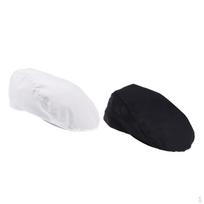 Men Women Chef Hat Catering Baker Kitchen Cook Unisex Waiter black and white