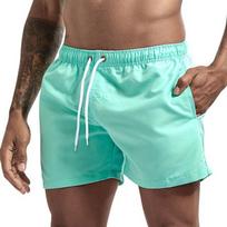 Men's Summer Candy Color Casual Shorts: Five-Point, Ten Colors, Plus Logo S šviesiai mėlyna spalva