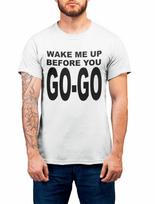 Mens Wake Me Up Before You Go Go T-Shirt   Music Wham Fancy Dress 80s 4XL