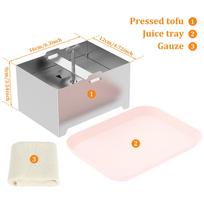 Nerūdijančio plieno tofu presas, sūrio gaminimo presas su filtravimo šluoste, paneer gaminimo įrenginys, išrūgų separatorius virtuvei, tofu, sūrio, paneer pasidaryk pats forma