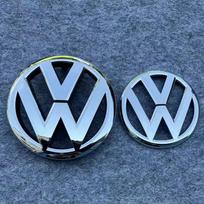 VW GTI GOLF Vožtuvų kotelių dangteliai 2026 Karštas Volkswagen VW Karštos antenos 2 vnt. 135mm 110mm Automobilio priekinių grotelių ženklelis ir galinės bagažinės emblemos dangtelis