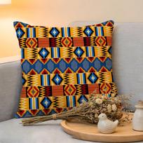Ganos Respublikos Kente Audinio Pagalvės Užvalkalas Lino Odai Draugiškas Minkštas Dekoratyvinis Dangalas Sofai Namų Dekoras Pagalvės Užvalkalas 30x30cm orange