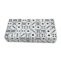 100Pcs Acrylic Six Sided Dices Set Mult Sided Table Game Dices Round Corner Role Playing Dices Board Game Accessories 1 balta