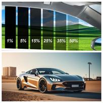 Automobilio langų tamsinimo plėvelė vasarai nuo saulės ir UV spindulių, tamsinimo plėvelė automobiliams, langų privatumo plėvelė 50cmX300cm, apsauginė plėvelė nuo saulės 50percent-50X300CM