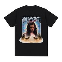 Team Jacob Team Edward Graphic T-shirt Funny Meme Short Sleeve T-shirts Men Women Fashion Cotton Oversized T Shirts Streetwear S įvairiaspalvis