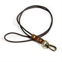 Holder Genuine Leather Cowhide Work Card Holder Phone Neck Strap Wrist Neck Lanyard Leather Lanyard 49cm
