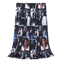 Michaels Pop karalius Jacksono vilnos pledai Šokis Dainininkas Hip Hop pledai lovatiesėms Ypač minkštas kilimėlio gabalas Kvėpuojantis 100cmx150cm