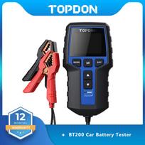 TOPDON BT200 Battery Tester 12V Car Digital Automotive Diagnostic Battery Tester Analyzer Vehicle Cranking Charging Scanner Tool BT200