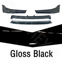 For Honda Civic 11th Gen 2021-2024 F Style Front Bumper Diffuser Deflector Aerodynamic Kit - Upgraded Car Body Shovel Gloss Black
