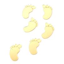 6Pcs Baby Shower Acrylic Cake Topper Baby Feet Cake Decoration Oh Baby Gender Reveal 1St Birthday Party Boy And Girl 6PCS