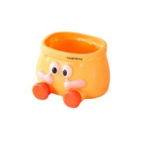 Wall Mounted Pen Case ABS Makeup Brush Holder Gifts Cartoon Pen Holder  Desktop Storage Organizer Storage Box