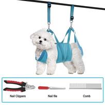 Thick Fabric Nail Trimming Sling Adjustable Strap Large Dog Grooming Sling  Pet Salon Use M