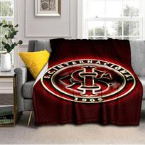 Intercontinental Football Crest Blanket Outdoor Flannel Blanket for Camping, Hiking, Garden Parties, Picnic Essentials,gift for family and friends 75x90cm
