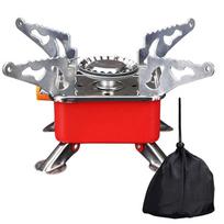 Portable Stove Camping Foldable Windproof Outdoor Gas Tank Stove For Backpacking Camping Hiking Picnic Camping Burner 12x16x10cm