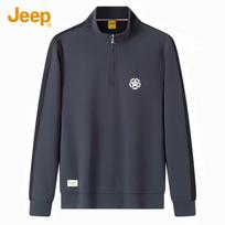 JEEP Men's Half-Zip Stand-Collar Sweatshirt XL