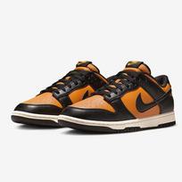 NIKE Men's Casual Shoes, Skateboard Shoes, DUNK Cushioned Sneakers 42.5 juoda/oranžinė