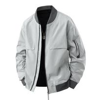 Mens Fashion Loose Casual Long Sleeve Simple Versatile Jacket Daily Outerwear M pilka