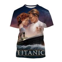 Titanic Movie 3D Printed T-Shirts Men Women Casual Fashion Streetwear Oversized Short Sleeve T Shirt Male Tees Tops Man Clothing S